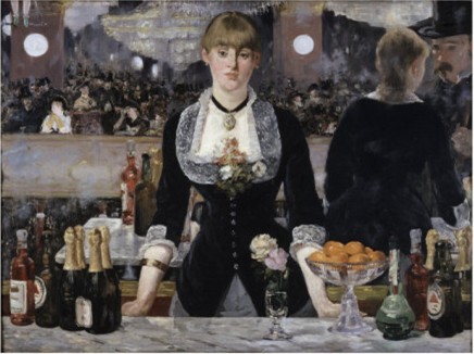 Bar at the Folies, Bergeres - Edouard Manet Painting